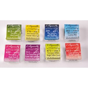 Peinture aquarelle Sennelier - 1/2 tasse Peinture aquarelle Sennelier - 1/2 tasse