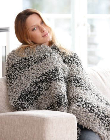 Patron tricot - Plaid/tapis