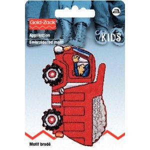 Tissu marque Truck rouge Tissu marque Truck rouge