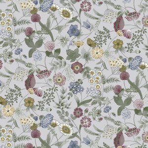 Toile cirée PVC Hilda - Gris/Multi Toile cirée PVC Hilda - Gris/Multi