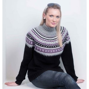 Patron tricot - Pull avec empiècement rond (1403-2) Patron tricot - Pull avec empiècement rond (1403-2)