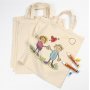 Sac textile - nature claire - 38x42 cm - 5 pcs