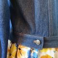 Image client Boutons de jeans fleur en laiton antique 17 mm 8 pcs