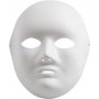 Masque complet en carton - blanc - 10 pcs