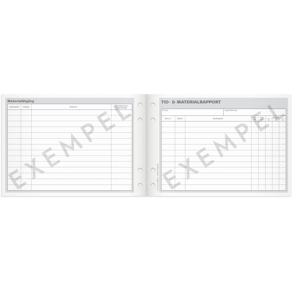 Rapport de temps et de matriel - A5L