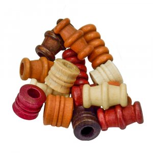 Perles en bois - mélange marron 28 pcs. mélange de couleurs et de formes Perles en bois - mélange marron 28 pcs. mélange de couleurs et de formes