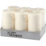 Bloc lumineux - blanc cass - 50 mm - 6 pcs
