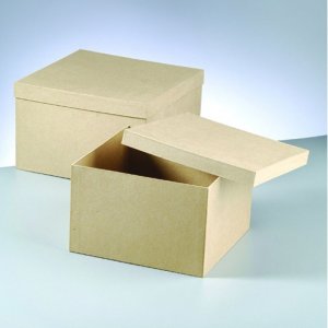 Coffret Jumbo 33x33x20,5 / 29x29x18,5cm - 2 parties carrées Coffret Jumbo 33x33x20,5 / 29x29x18,5cm - 2 parties carrées
