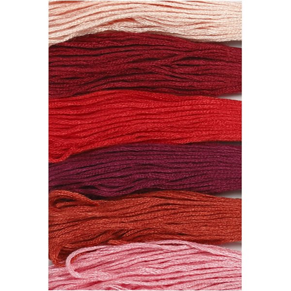 Fil à broder Harmony - harmonie rouge - 6 paquets Fil à broder Harmony - harmonie rouge - 6 paquets