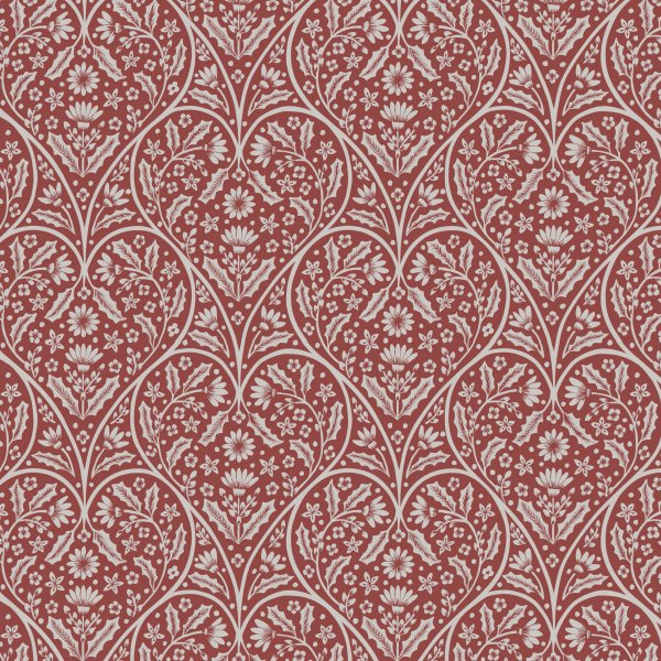 Tissu cir Svea - Rouge
