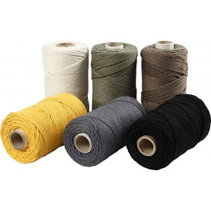 Fil macramé - couleurs mélangées - Ø2 mm - 198 m Fil macramé - couleurs mélangées - Ø2 mm - 198 m