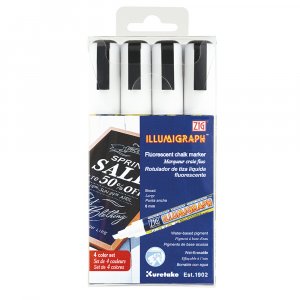 Feutre ZIG Illumigraph PMA-510 6 mm, lot de 4