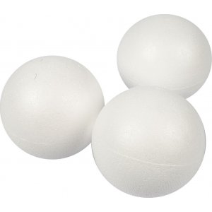 Boules en polystyrène - blanc - Ø8 cm - 25 pcs Boules en polystyrène - blanc - Ø8 cm - 25 pcs