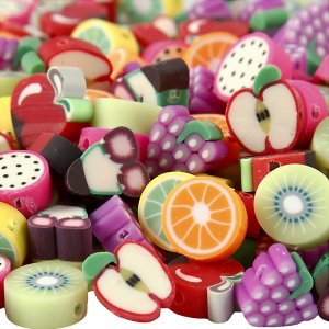 Perles figurines - Fruits - 200 pcs Perles figurines - Fruits - 200 pcs