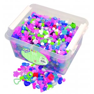 Perles en plastique à l'arrière Perles en plastique à l'arrière
