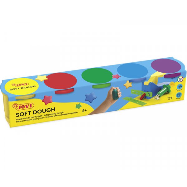 Argile schant  l'air libre - Jovi - 5 pots couleurs standards 110 g