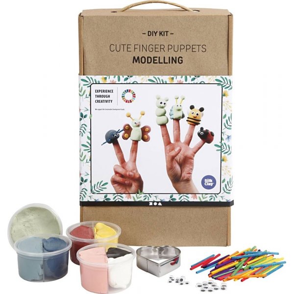 Kit de bricolage - Jolies marionnettes  doigts