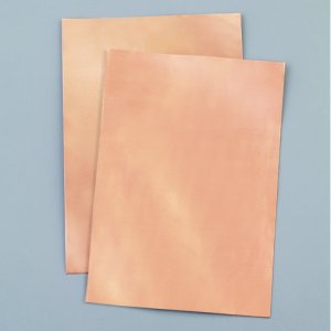 Découpes en feuille de cuivre 100 x 150 mm / 0,1 mm - paquet de 2 Découpes en feuille de cuivre 100 x 150 mm / 0,1 mm - paquet de 2