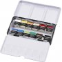 Peintures aquarelle Art Aqua - couleurs standard - 12 pcs