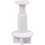 Emporte-pice en relief - blanc - toile