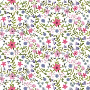 Toile cirée à motif de feuilles et de fleurs - Multicolore Toile cirée à motif de feuilles et de fleurs - Multicolore
