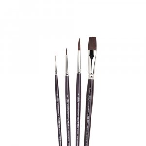 Brosse synthétique W&N Galeria Round - Paquet de 4 tiges courtes Brosse synthétique W&N Galeria Round - Paquet de 4 tiges courtes