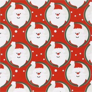 Papier cadeau - rouge - Père Noël - 5 m Papier cadeau - rouge - Père Noël - 5 m