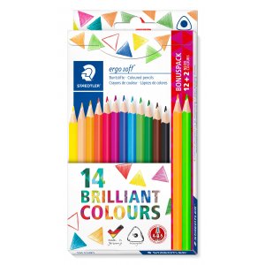 Crayons de couleur Ergo soft - 14 crayons Crayons de couleur Ergo soft - 14 crayons