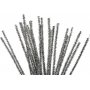 Cure-pipe - 6 mm - argent - paillettes - 24 pcs