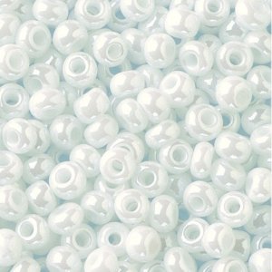 Perles de rocaille opale - albâtre Perles de rocaille opale - albâtre