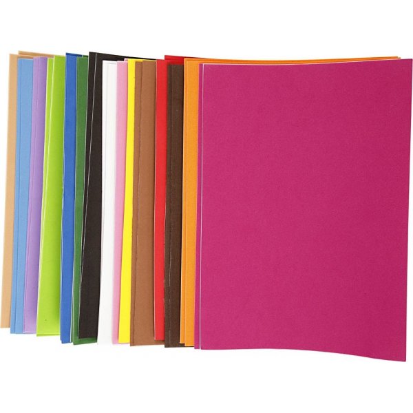 Caoutchouc dcoratif - autocollant - A4 - 30 pcs