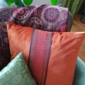 Image client Velours polyester 150 cm - Rouille
