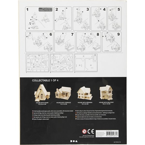 Figurine de construction 3D - Maison avec rampe