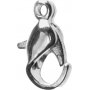 Mousqueton - plaqu argent - 10 pcs