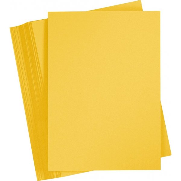 Carton color - jaune soleil - A4 - 180 g - 100 feuilles