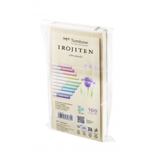 Tombow Irojiten Vol. 7 Teintes tr�s p�les, bo�te de 10 crayons de couleur