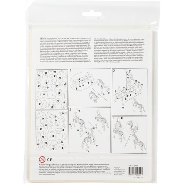 Figurine  construire 3D - Cheval