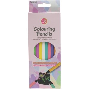 Crayons de couleur bois Pastel 10P Crayons de couleur bois Pastel 10P