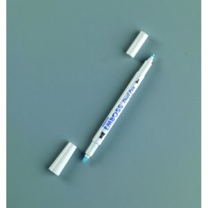 Stylo à embosser 17,5 cm - transparent 2 extrémités Stylo à embosser 17,5 cm - transparent 2 extrémités