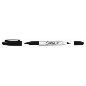 Marqueur permanent Sharpie à double pointe - Noir Marqueur permanent Sharpie à double pointe - Noir