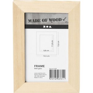 Cadre en bois avec verre - 10,5x15,6 cm Cadre en bois avec verre - 10,5x15,6 cm