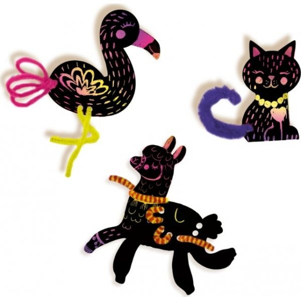 Papier à gratter - animaux Papier à gratter - animaux