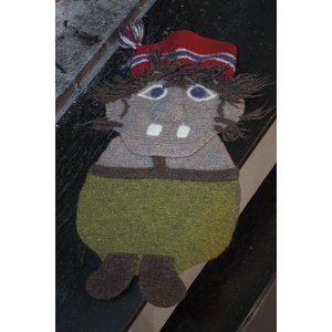 Patron tricot - Coussin de siège troll Patron tricot - Coussin de siège troll
