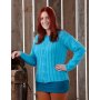 Patron tricot - Pull (structure longue raye)