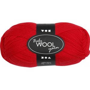 Fil pour bébé - rouge - 50 g Fil pour bébé - rouge - 50 g
