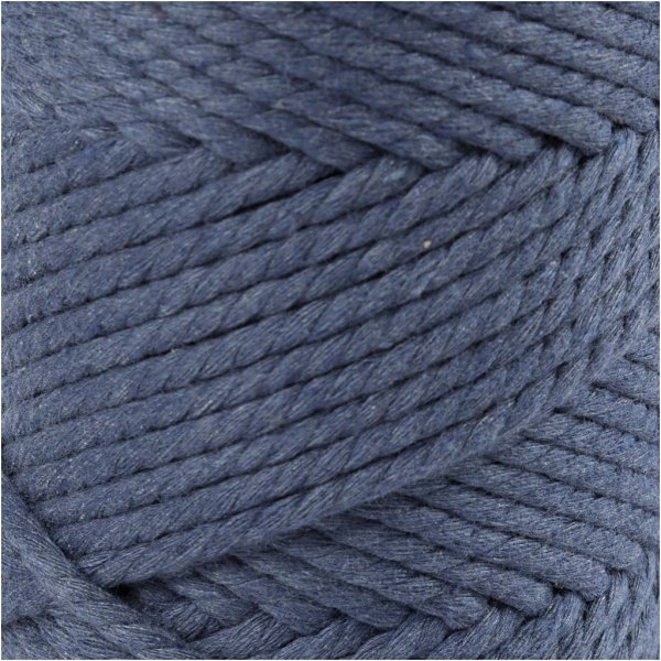 Fil macram - bleu - 4 mm - 55 m
