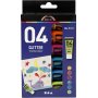 Peinture scolaire - Acrylique - Paillettes - couleurs mlanges - 6 x 20 ml