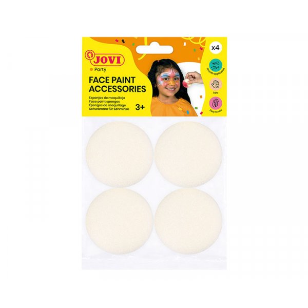 Set de maquillage - Jovi - 4 ponges rondes pour le maquillage