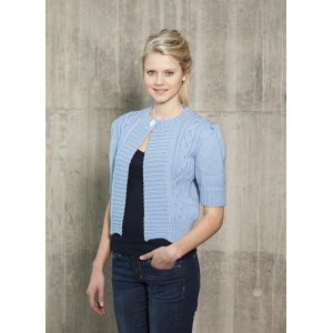 Patron tricot - Cardigan tricoté à manches courtes Patron tricot - Cardigan tricoté à manches courtes
