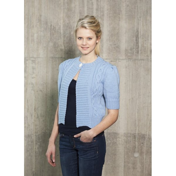 Patron tricot - Cardigan tricot  manches courtes